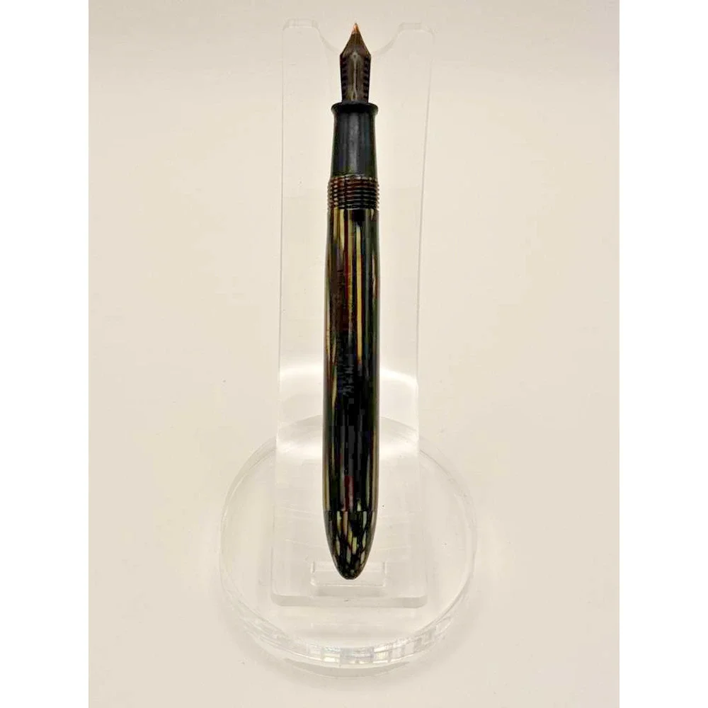 Vintage Sheaffer 350 Striated Fountain Pen No 3 Nib 14kt Vac Fill As Is USA